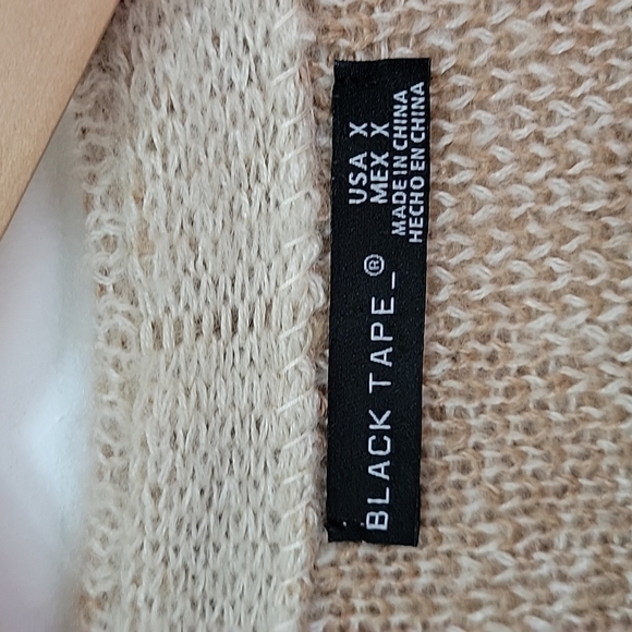 Animal Print Long Leopard Beige Open Front Collarless Knitted Duster Cardigan XL - Picture 4 of 13